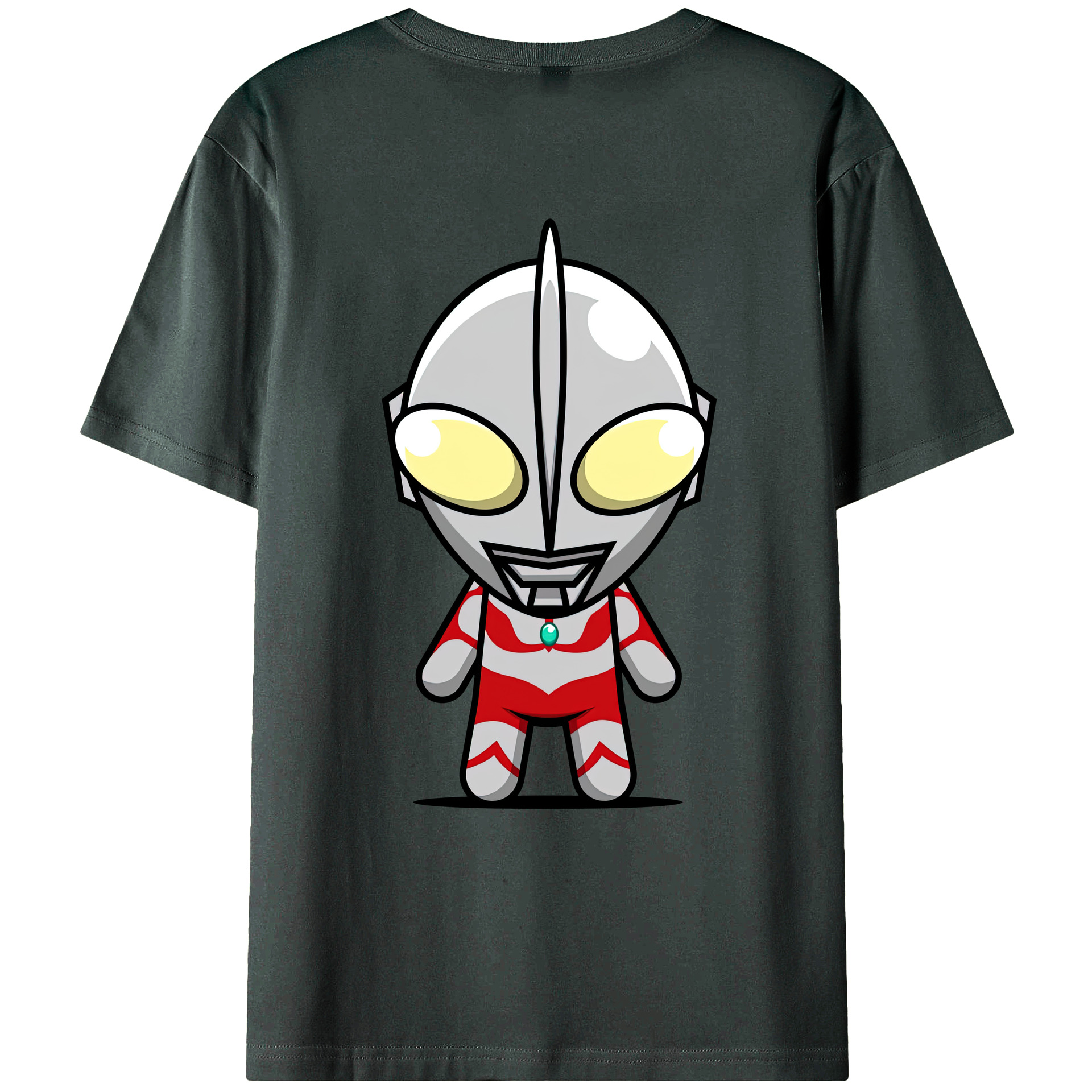 （画像用） ウルトラマン Ultraman 綿100％ メンズ半袖Tシャツ（バックプリント） 通気性